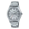 Casio Men's Silver Dial Day Date Analog Watch with Bracelet - MTP-V006D-7CUDF